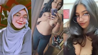 Hot Hijabi Muslim Girl Student Show Her Big Ass
