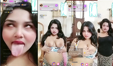 College Girl Chamet Show Fun Live Big Boobs Viral