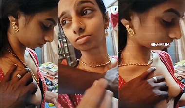 Viral Mallu Aunty Boobs Pressed By Electrician HD
