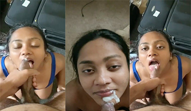 Desi Tamil Sexy Wife Giving Blowjob To Her BF More
